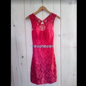 City Studio Red Sheath Cocktail Dress